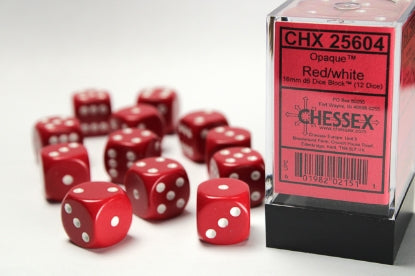 Chessex 16mm d6 Dice Block (12 dice)
