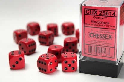 Chessex 16mm d6 Dice Block (12 dice)