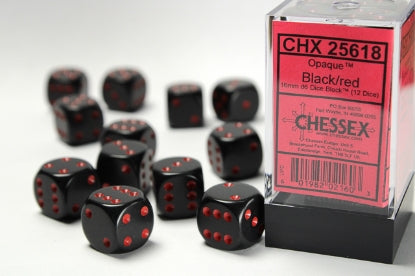 Chessex 16mm d6 Dice Block (12 dice)