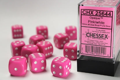 Chessex 16mm d6 Dice Block (12 dice)