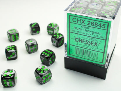 Chessex 12mm d6 Dice Block (36 dice)