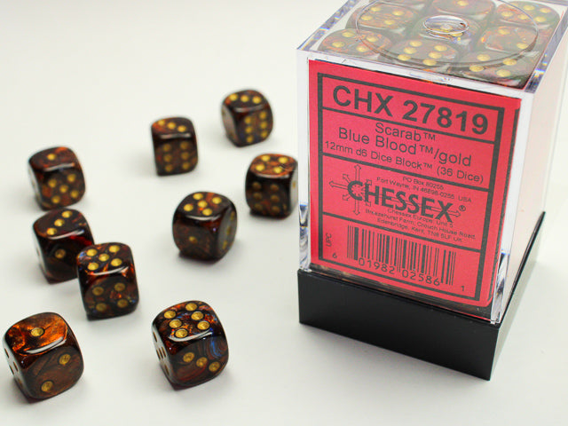 Chessex 12mm d6 Dice Block (36 dice)
