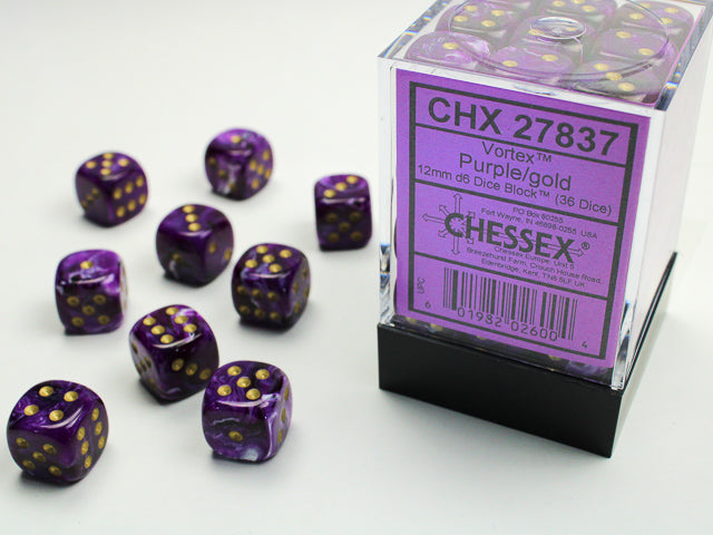 Chessex 12mm d6 Dice Block (36 dice)
