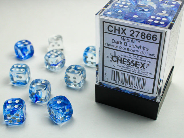 Chessex 12mm d6 Dice Block (36 dice)