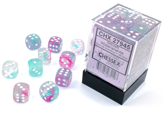 Chessex 12mm d6 Dice Block (36 dice)