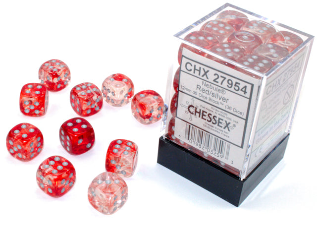 Chessex 12mm d6 Dice Block (36 dice)
