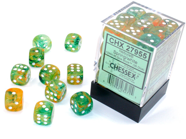 Chessex 12mm d6 Dice Block (36 dice)