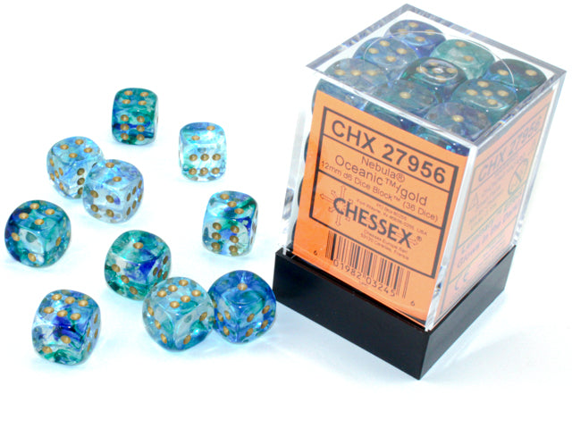 Chessex 12mm d6 Dice Block (36 dice)