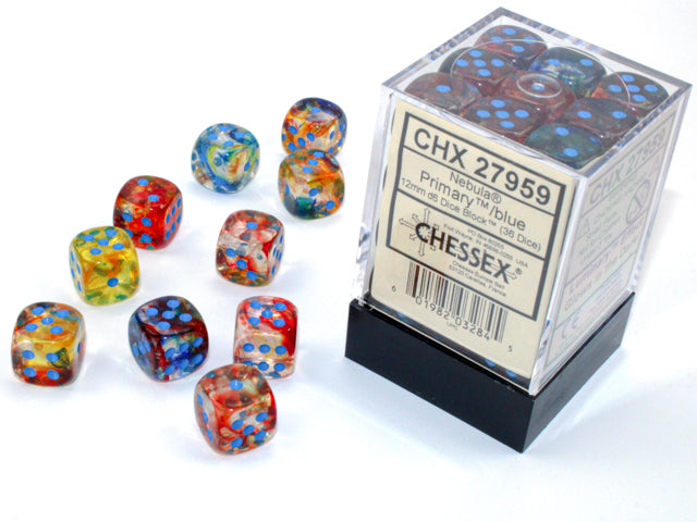 Chessex 12mm d6 Dice Block (36 dice)