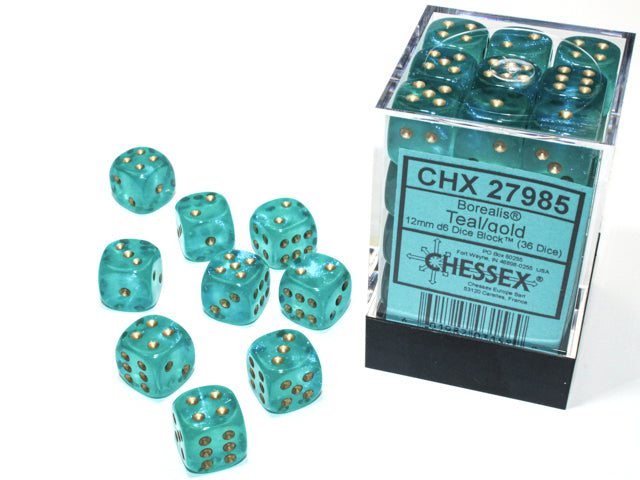 Chessex 12mm d6 Dice Block (36 dice)