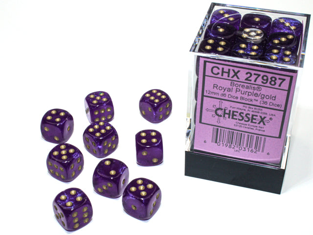 Chessex 12mm d6 Dice Block (36 dice)