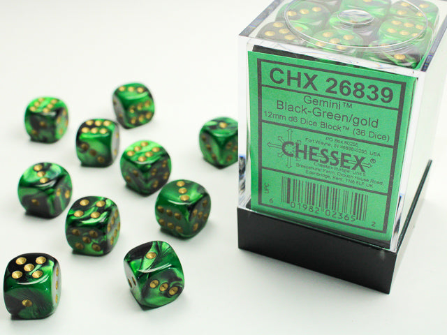 Chessex 12mm d6 Dice Block (36 dice)