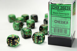 Chessex 16mm d6 Dice Block (12 dice)