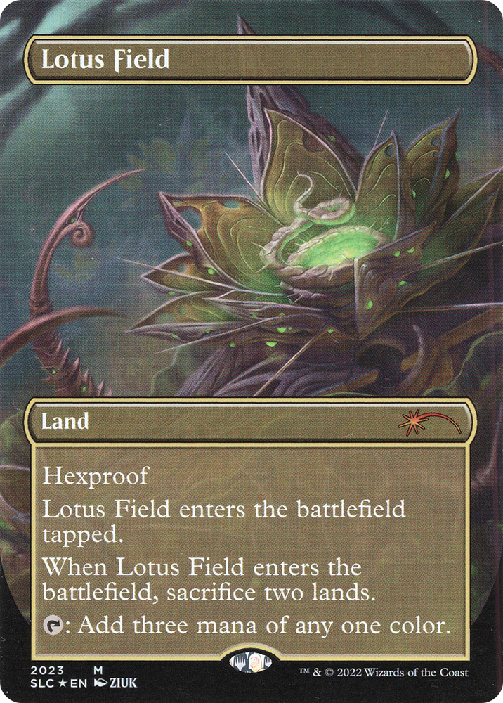 Lotus Field (Borderless) [Secret Lair Countdown Kit]