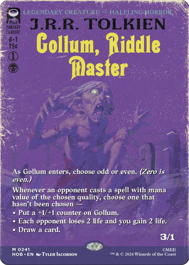 Gollum, Riddle Master (Borderless) [The Hobbit]