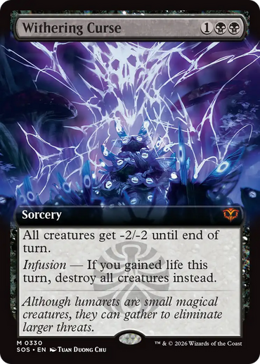Withering Curse (Extended Art) [Secrets of Strixhaven]