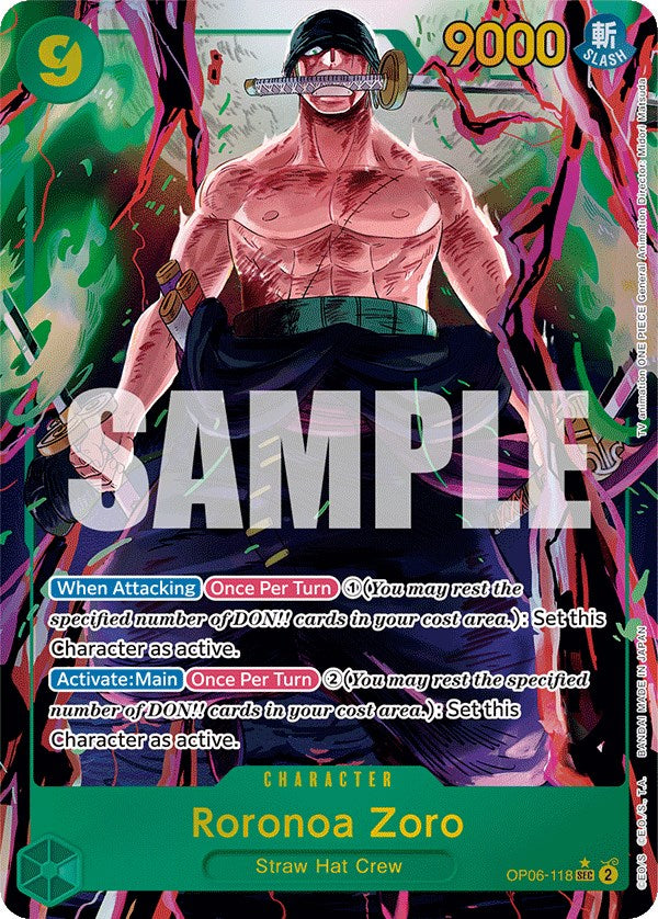 Roronoa Zoro (Alternate Art) [Wings of the Captain]