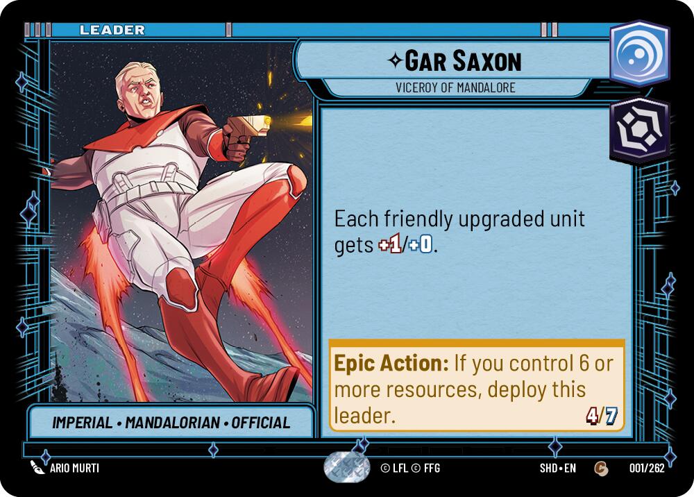 Gar Saxon - Viceroy of Mandalore (001/262) [Shadows of the Galaxy]