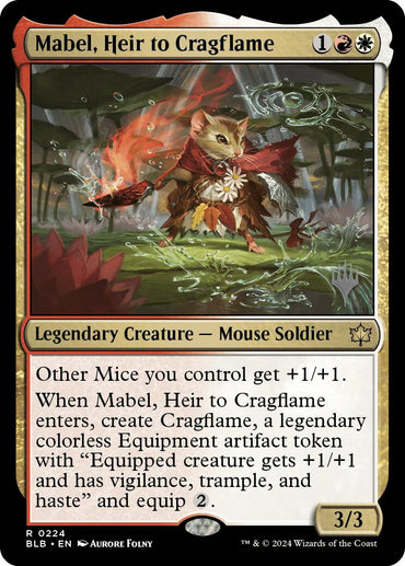 Mabel, Heir to Cragflame (Promo Pack) [Bloomburrow Promos]