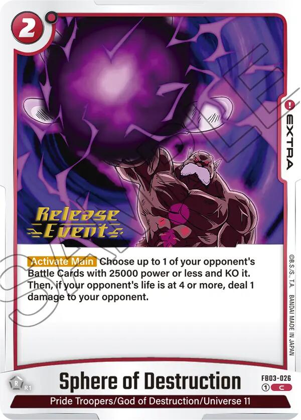 Sphere of Destruction [Raging Roar Release Event Cards]