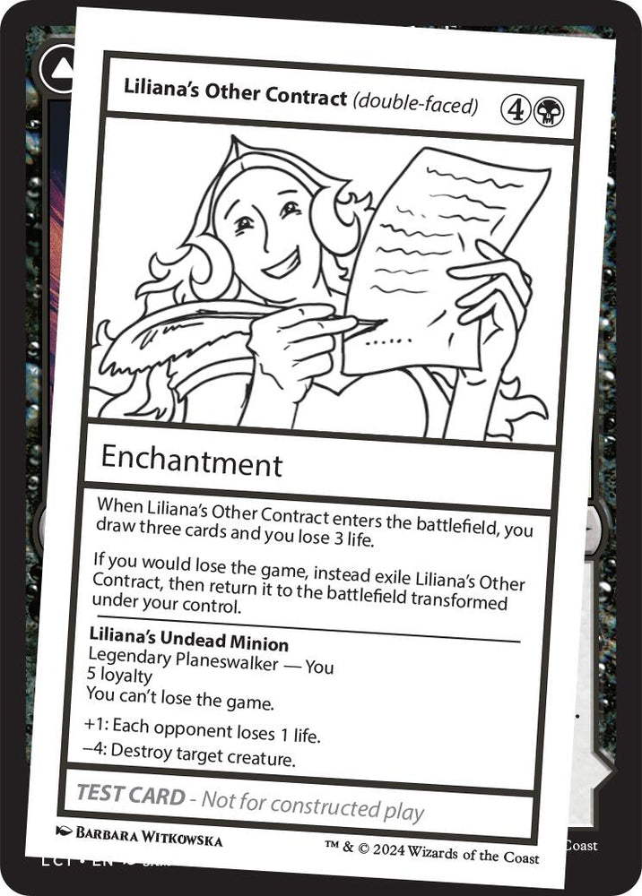 Liliana's Other Contract (double-faced) [Mystery Booster 2 Playtest Cards]