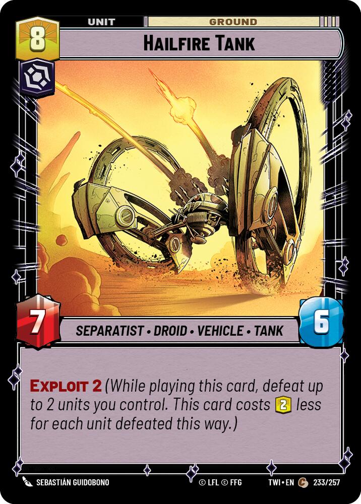 Hailfire Tank (233/257) [Twilight of the Republic]