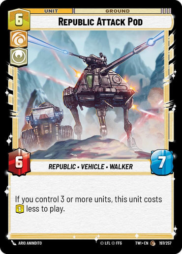 Republic Attack Pod (197/257) [Twilight of the Republic]