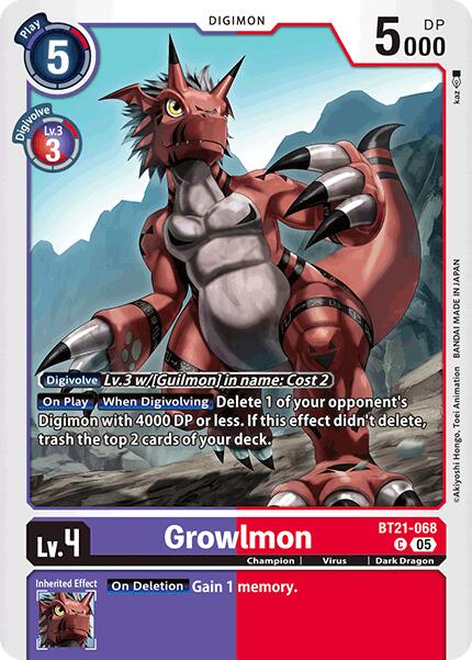 Growlmon [BT21-068] [World Convergence]