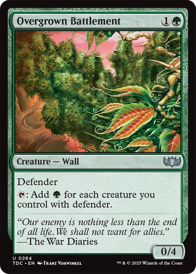 Overgrown Battlement [Tarkir: Dragonstorm Commander]