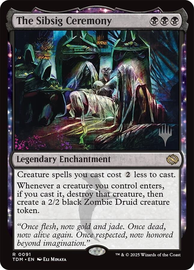 The Sibsig Ceremony (Promo Pack) [Tarkir: Dragonstorm Promos]