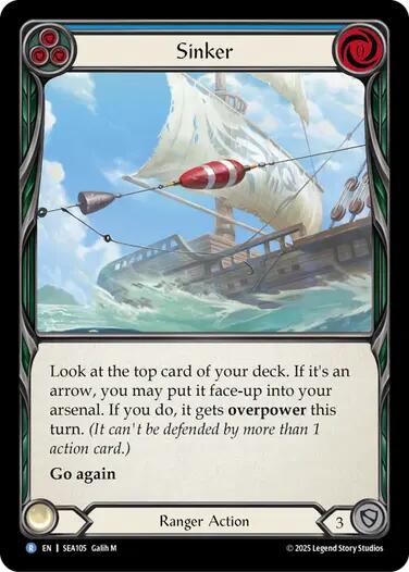 Sinker [SEA105] (High Seas)  Rainbow Foil