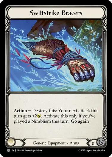 Swiftstrike Bracers (Treasure) [SEA183] (High Seas)  Cold Foil