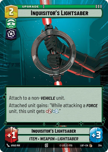Inquisitor's Lightsaber (354) (Hyperspace) (354) [Legends of the Force]