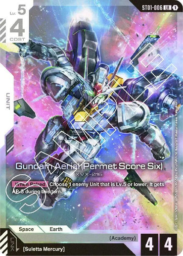Gundam Aerial (Permet Score Six) [Starter Deck 01: Heroic Beginnings (ST01)]