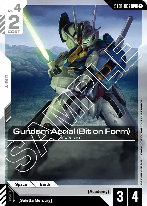 Gundam Aerial (Bit on Form) [Starter Deck 01: Heroic Beginnings (ST01)]