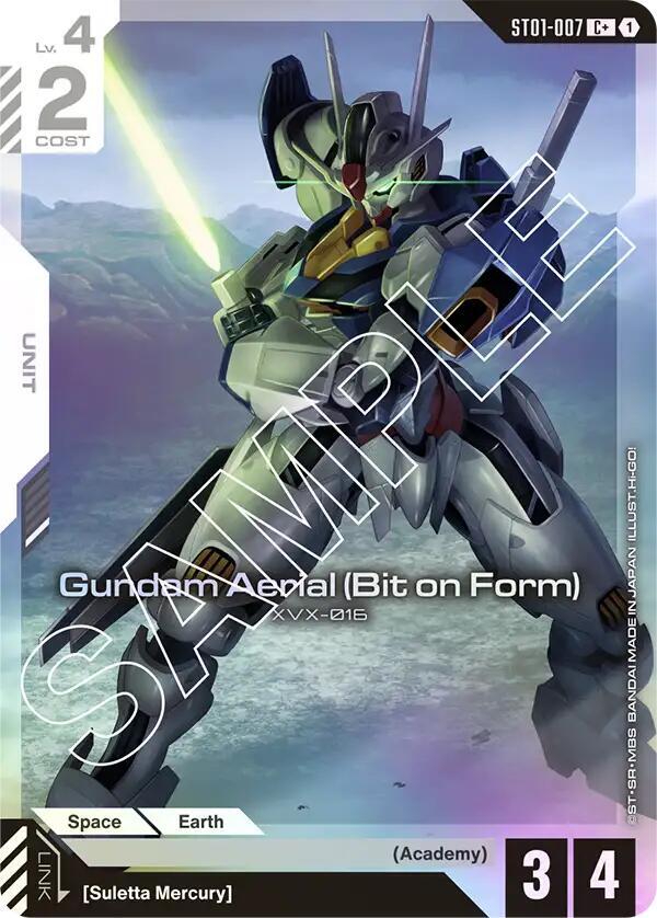 Gundam Aerial (Bit on Form) (C+) [Starter Deck 01: Heroic Beginnings (ST01)]