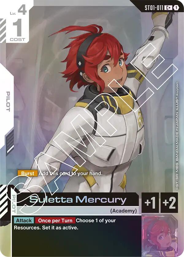 Suletta Mercury (C+) [Starter Deck 01: Heroic Beginnings (ST01)]