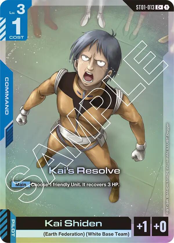 Kai's Resolve (C+) [Starter Deck 01: Heroic Beginnings (ST01)]