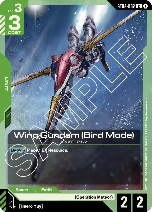 Wing Gundam (Bird Mode) [Starter Deck 02: Wings of Advance (ST02)]