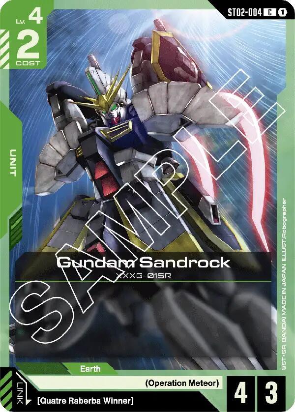 Gundam Sandrock [Starter Deck 02: Wings of Advance (ST02)]