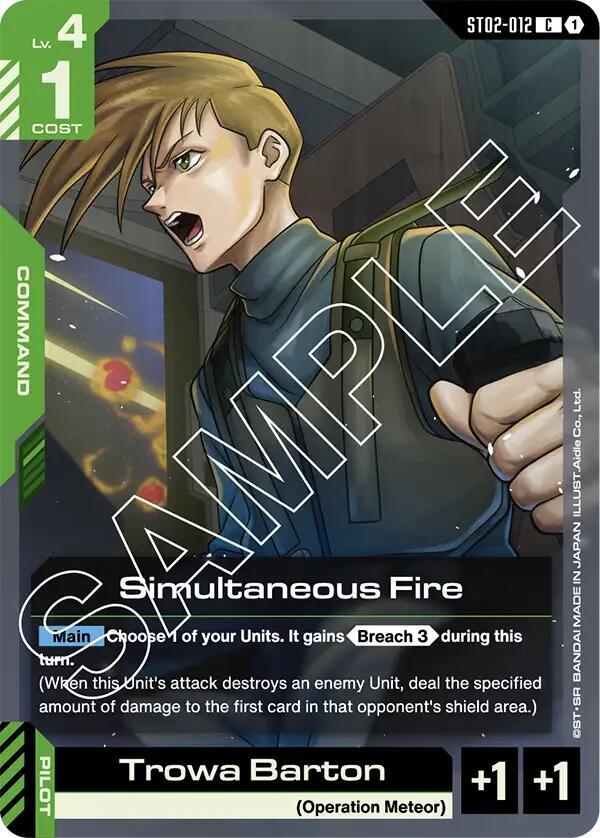 Simultaneous Fire [Starter Deck 02: Wings of Advance (ST02)]