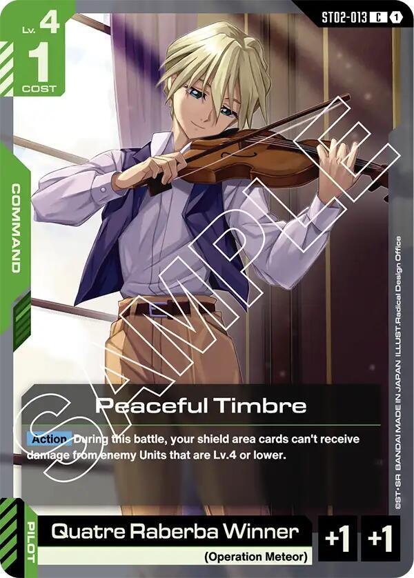 Peaceful Timbre [Starter Deck 02: Wings of Advance (ST02)]