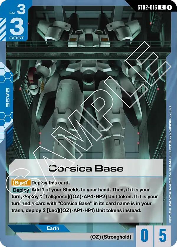 Corsica Base [Starter Deck 02: Wings of Advance (ST02)]