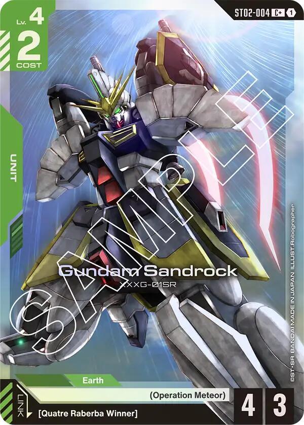 Gundam Sandrock (C+) [Starter Deck 02: Wings of Advance (ST02)]
