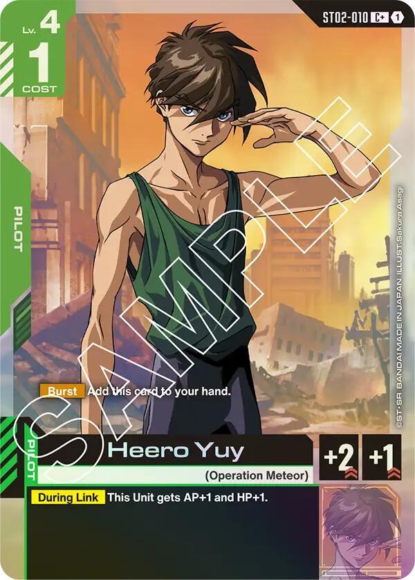 Heero Yuy (C+) [Starter Deck 02: Wings of Advance (ST02)]