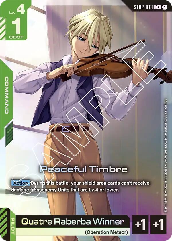 Peaceful Timbre (C+) [Starter Deck 02: Wings of Advance (ST02)]