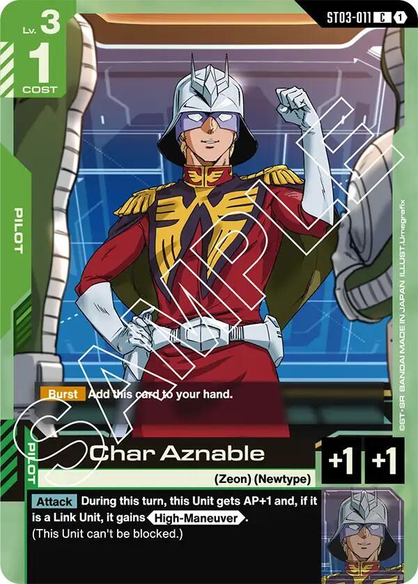 Char Aznable [Starter Deck 03: Zeon's Rush (ST03)]
