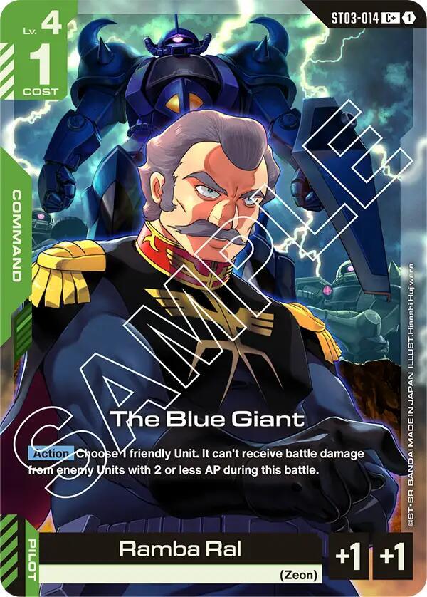 The Blue Giant (C+) [Starter Deck 03: Zeon's Rush (ST03)]