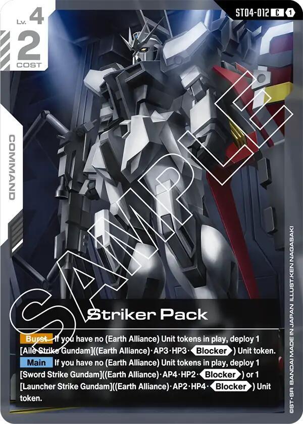 Striker Pack [Starter Deck 04: SEED Strike (ST04)]
