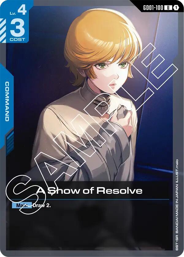 A Show of Resolve [Newtype Rising]